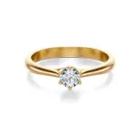 Klasyczny pierścionek zaręczynowy